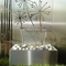Ornamentos de acero inoxidables del jardín de la característica del agua de la cortina 304 grandes de la lluvia del metal